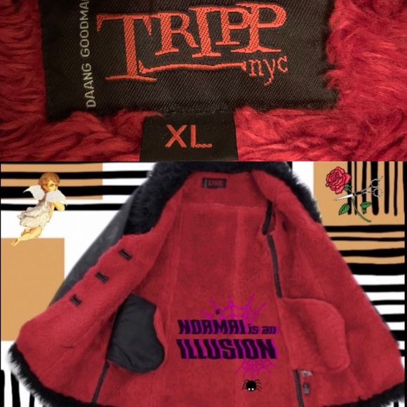 Tripp Nyc Monster Fur Jacket Coat - Picture 17 of 17